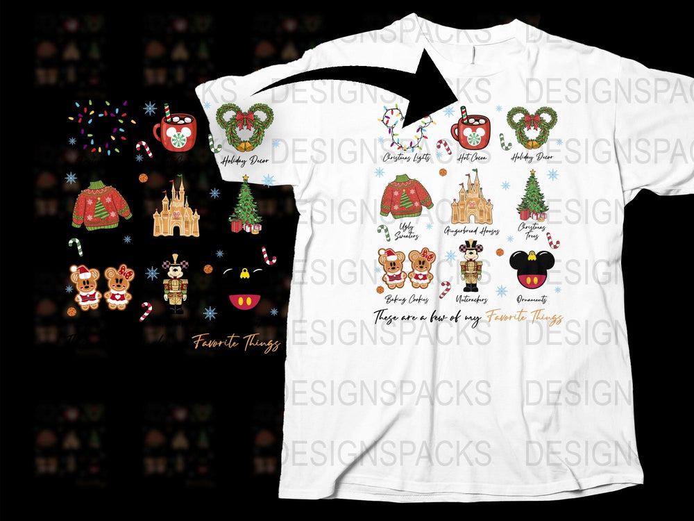 Festive Holiday T-Shirt with Christmas Graphics, Cute Reindeer and Santa Claus Design, Family Matching Tees