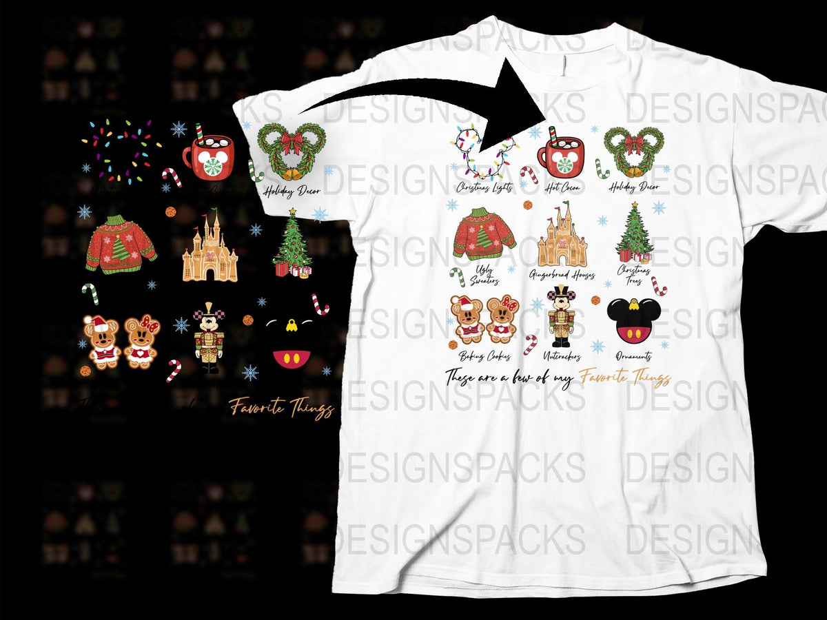 Festive Holiday T-Shirt with Christmas Graphics, Cute Reindeer and Santa Claus Design, Family Matching Tees