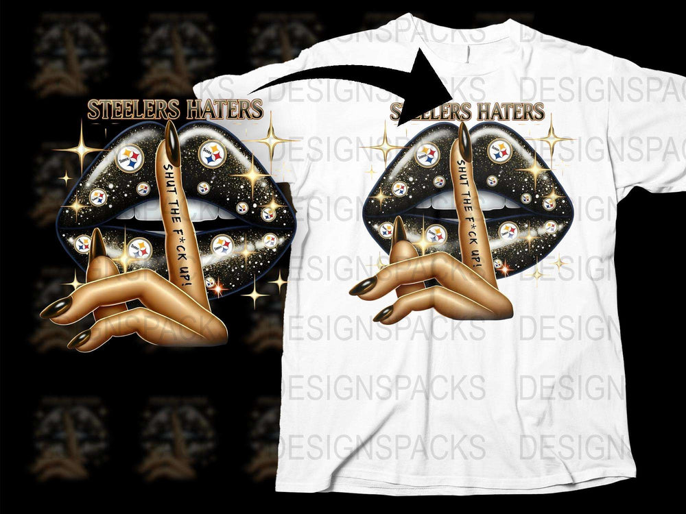 Steelers Haters Themed T-Shirt, Hand Gesture Graphic, Sports Fan Apparel, Gift for Football Rivals, Unique Fan Gear