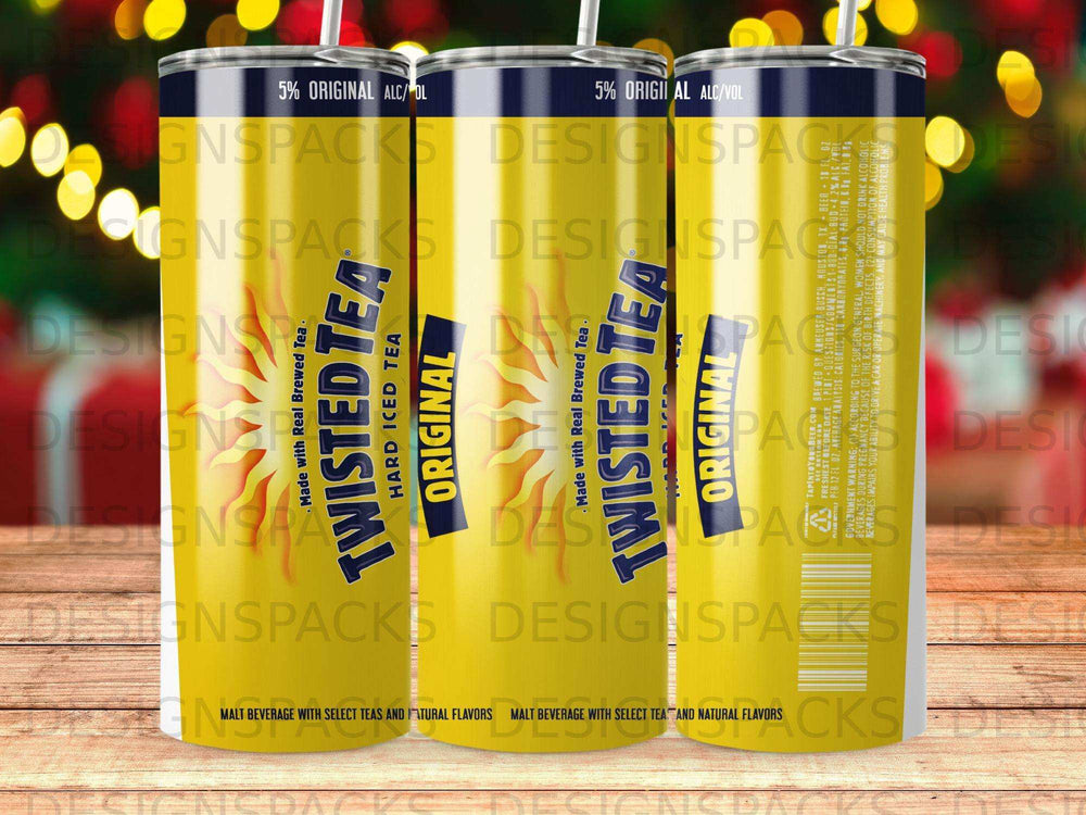Twisted Tea Original Hard Iced Tea cans with "Made with Real Brewed Tea" label.