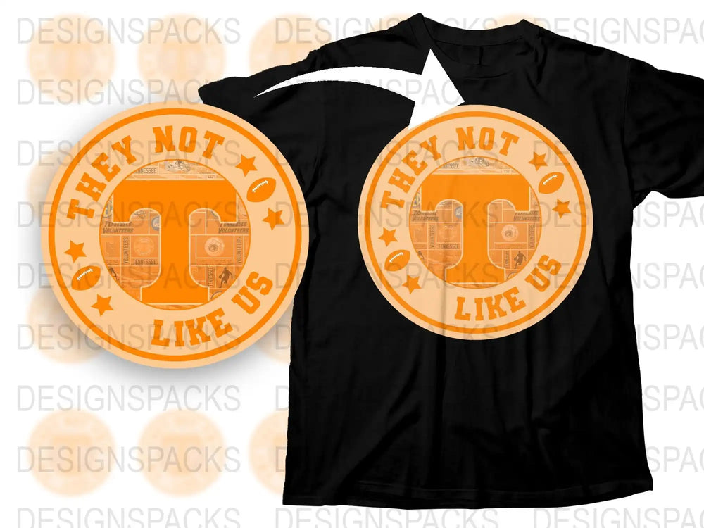 Retro Style Basketball Graphic T-Shirt, They Not So Like Us, Urban Streetwear, Men's Fashion Tee, Orange and Black Design