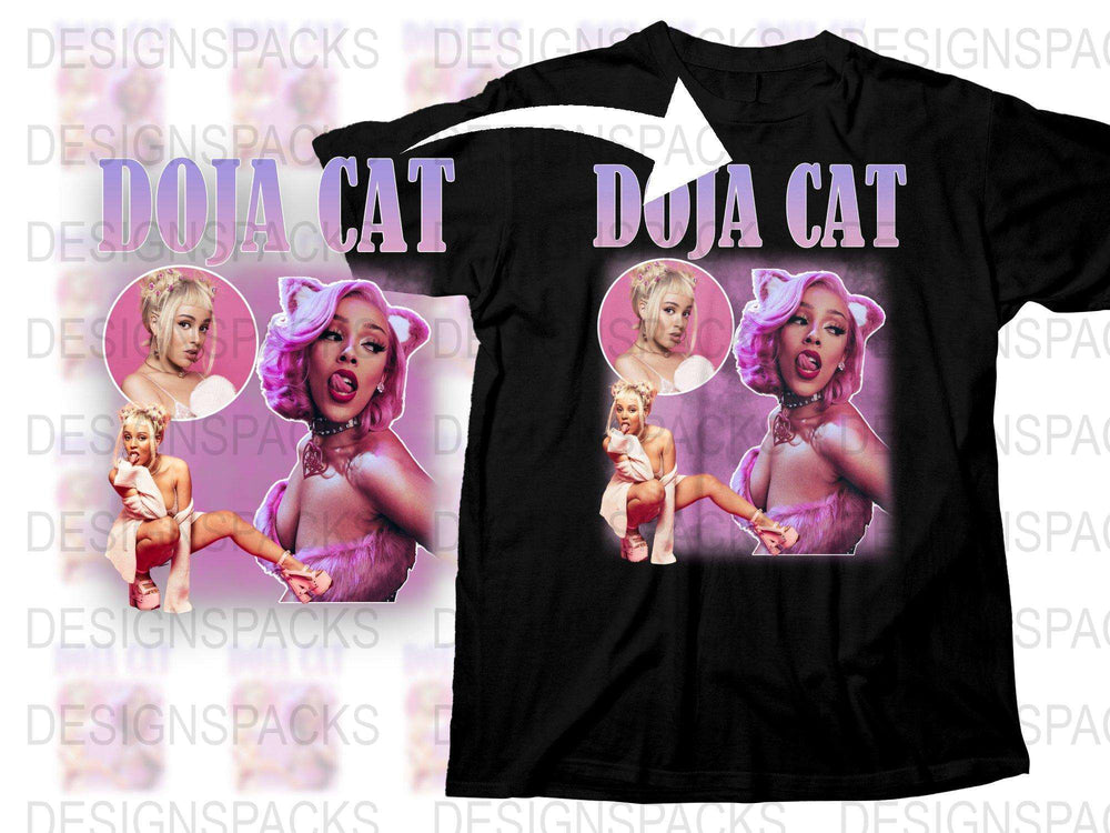 Doja Cat Graphic T-Shirt, Music Artist Inspired Fan Merchandise, Bold Pop Star Print Tee, Trendy Music Lover Gift Idea