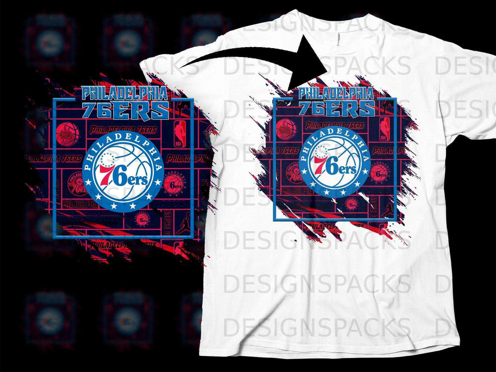 Philadelphia 76ers Basketball Team Logo T-shirt