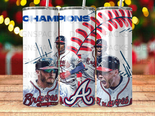 Braves Champions Baseball Player Tumbler product type