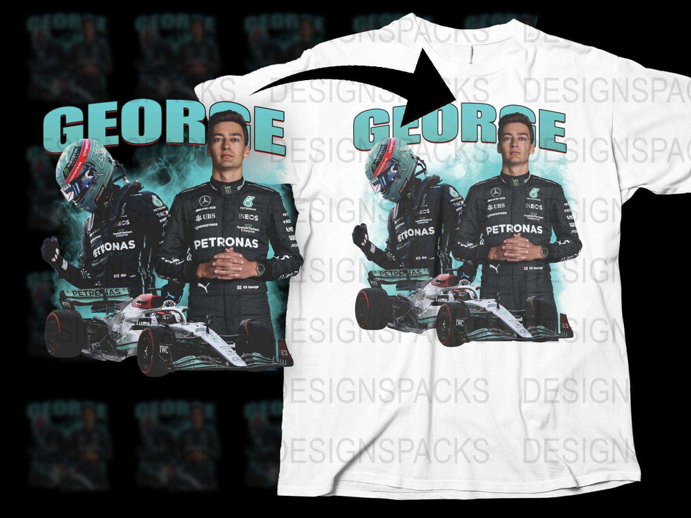 George Glube Racing Team T-Shirt, Formula One Inspired Graphic Tee, Unisex Sports Apparel