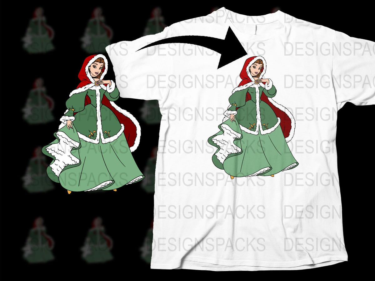 Vintage Medieval Lady Print T-Shirt, Classic Fairytale Illustration Tee, Unique Fantasy Apparel for Women and Men