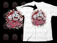 Load image into Gallery viewer, Reds Angry Baseball Mascot Graphic T-Shirt
