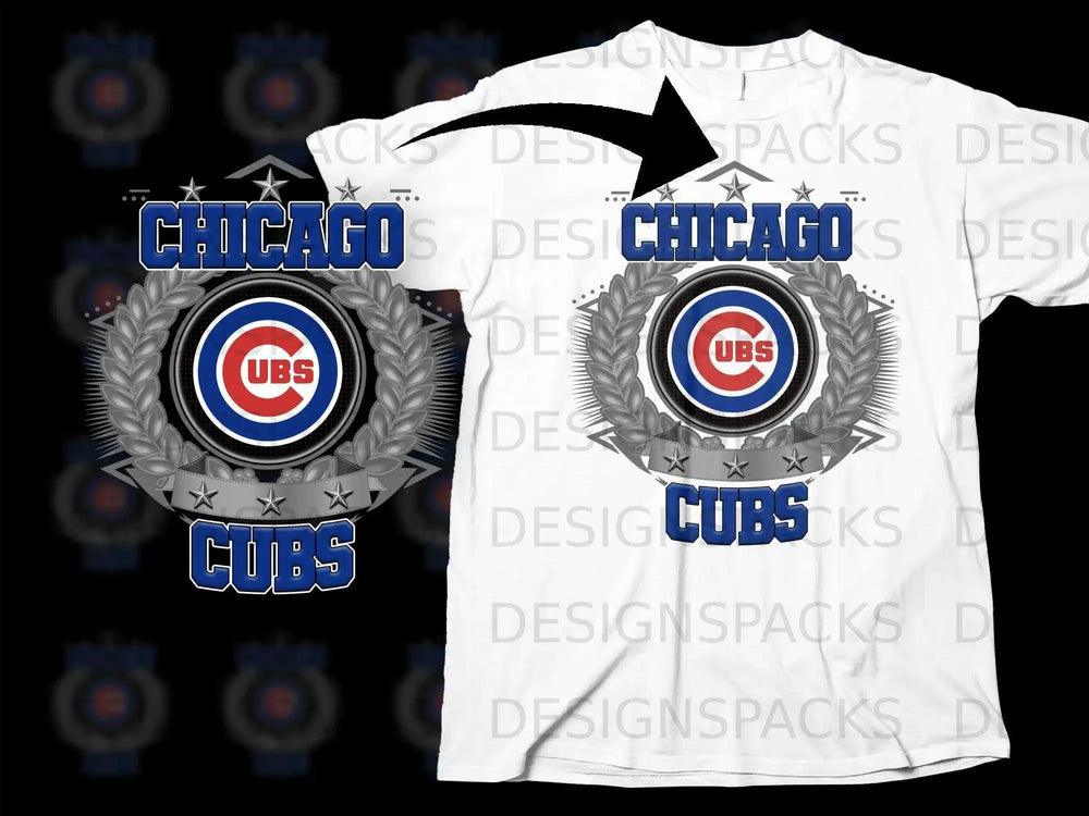 Chicago Cubs Logo Graphic T-shirt Collection Apparel