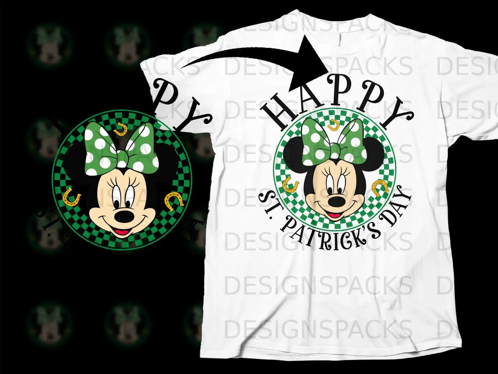 Minnie Mouse Happy St. Patrick's Day Graphic product type