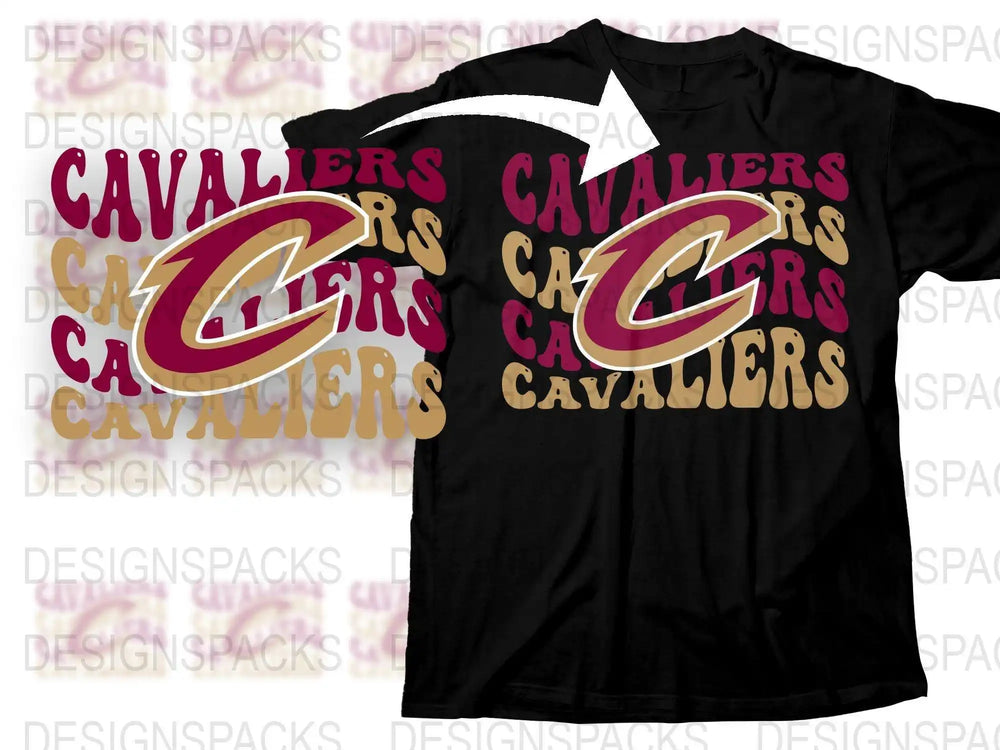 Cleveland Cavaliers T-Shirt, Maroon and Gold Logo, Sports Fan Apparel, Basketball Team Merchandise