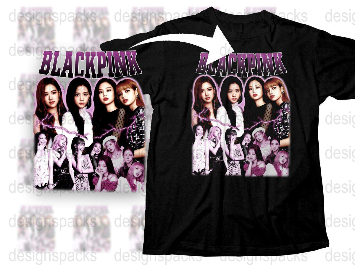 Blackpink Band Graphic T-Shirt, K-Pop Music Fan Tee, Cotton Unisex Shirt, Gift for Teens