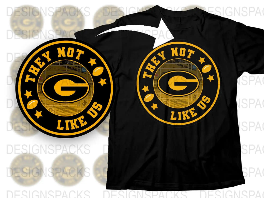 Green Bay Football Inspired T-Shirt, They Not Like Us Graphic Tee, Sports Fan Apparel, Game Day Shirt, Unisex Fit