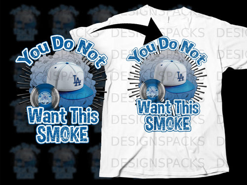 Los Angeles Dodgers cap and baseball graphic with text 