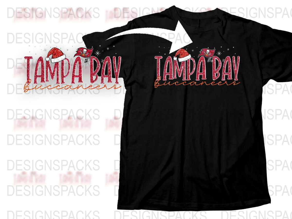 Tampa Bay Buccaneers T-Shirt, NFL Team Apparel, Graphic Tee, Sports Fan Gift, Men's Black Shirt, Football Season Wear, Casual Fashion