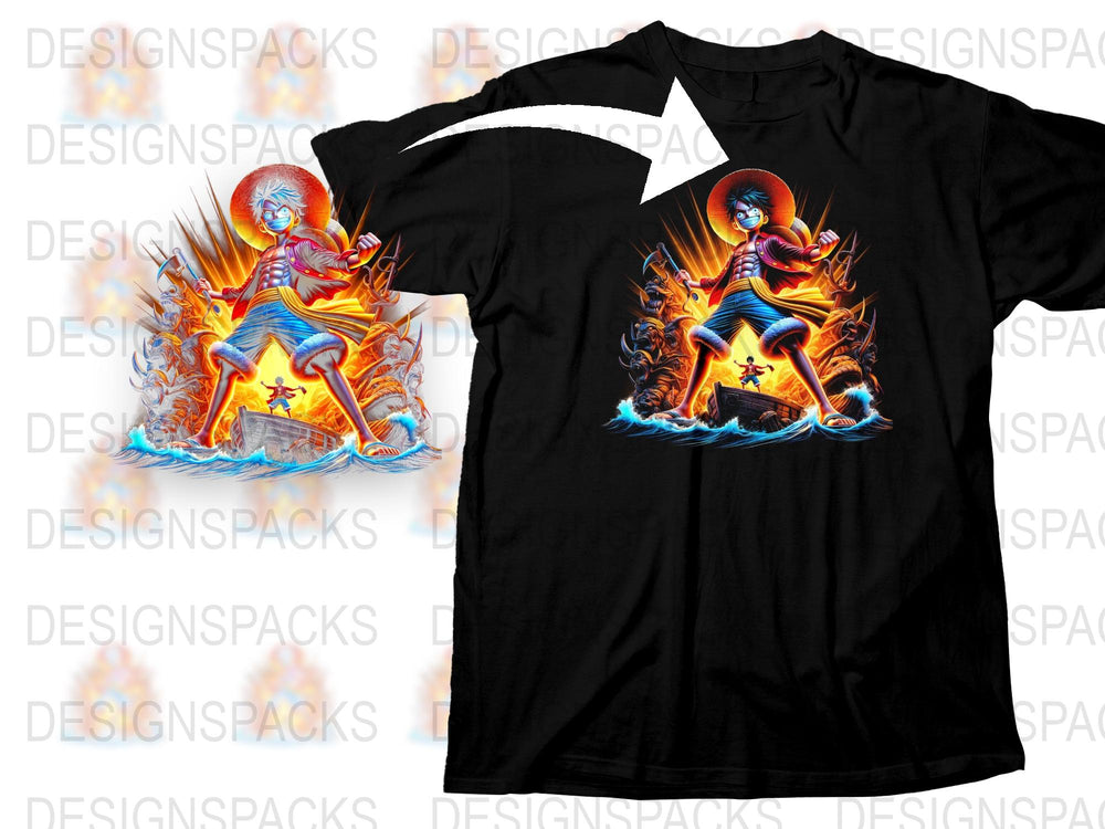 Flame Superhero Graphic Tee, Men's Black T-shirt, Comic Character Fire Design, Casual Wear