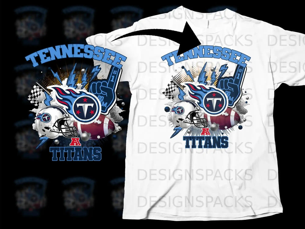 Tennessee Titans Go Team Football Graphic T-shirt