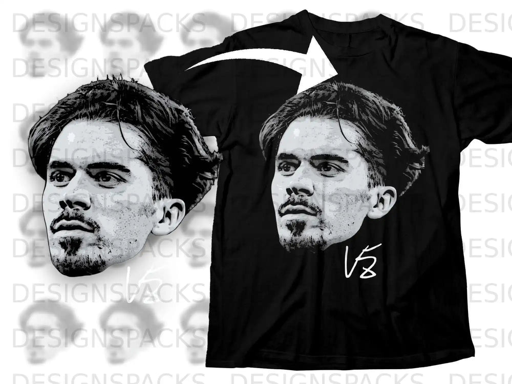 Bold Artistic Portrait Face Printed T-Shirt