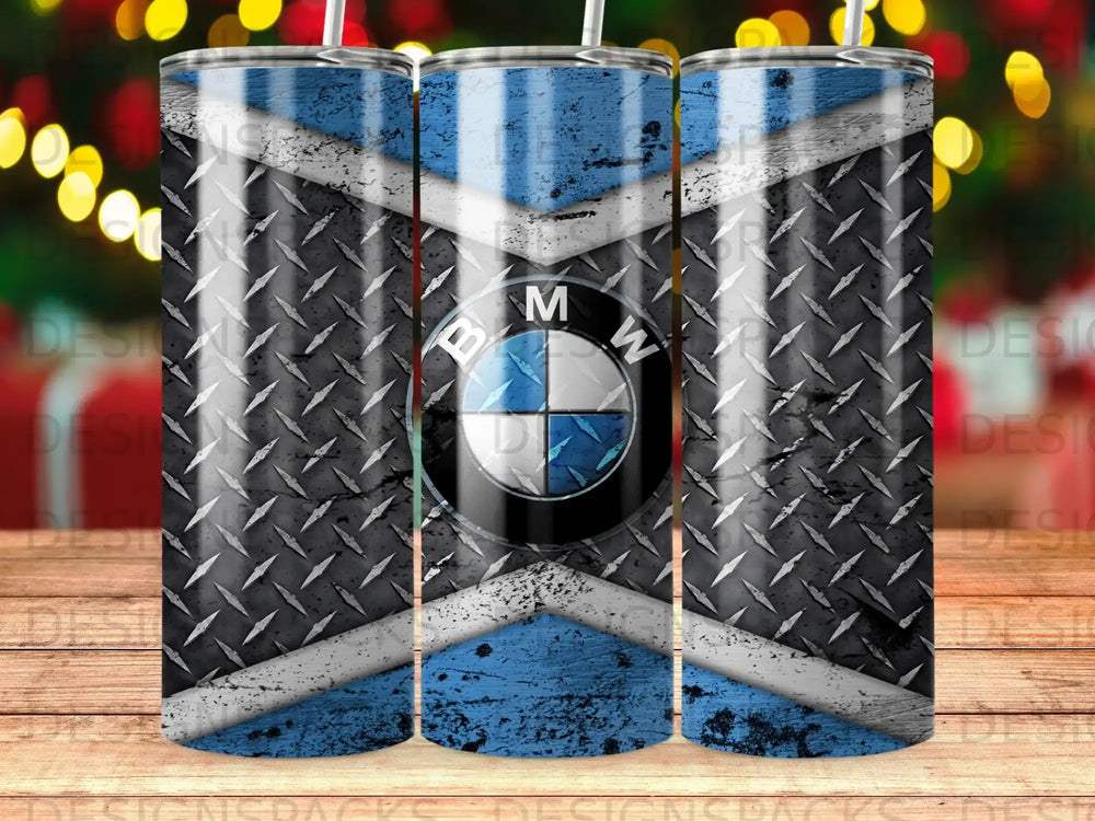BMW diamond plate blue white accents tumbler product type