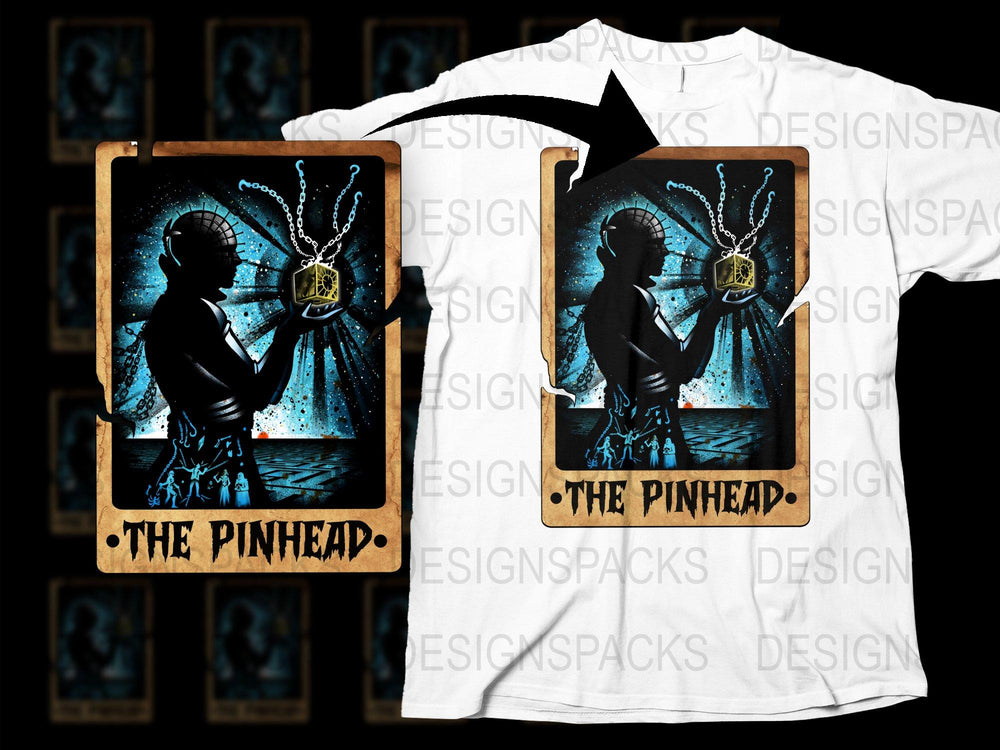 Vintage Horror T-Shirt, Pinhead Graphic Tee, Retro Movie Fan Apparel, Cotton Unisex Shirt