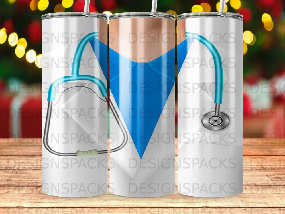Doctor Nurse Stethoscope White Coat Healthcare Tumbler product type