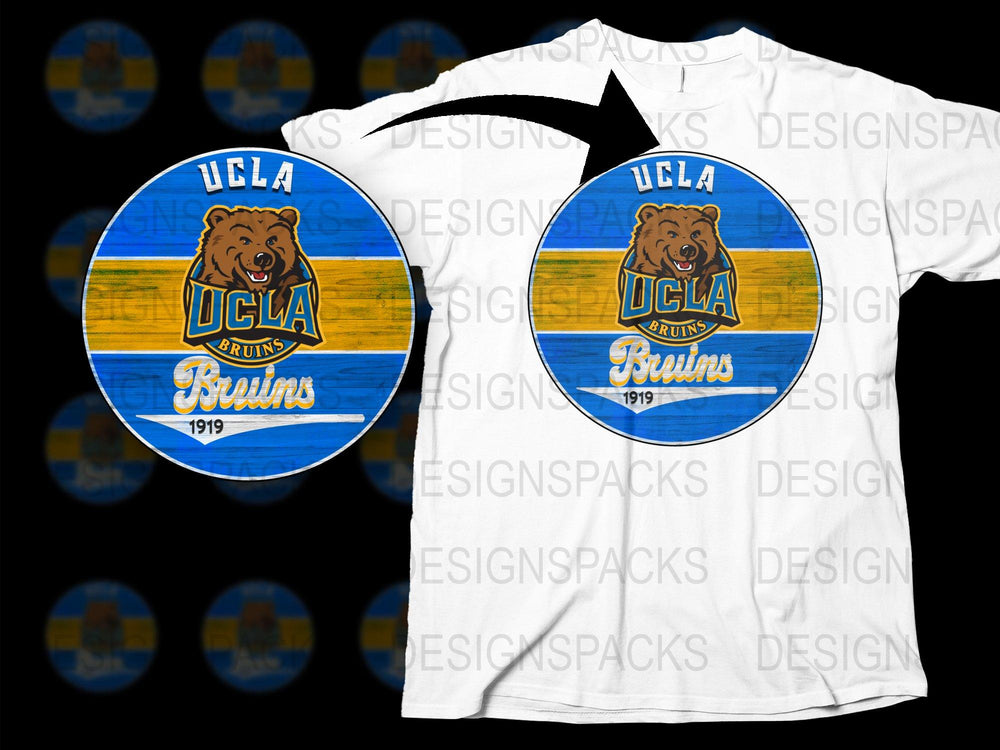 UCLA Bruins T-Shirt 1919 Vintage Logo College Sports Fan Apparel White Tee
