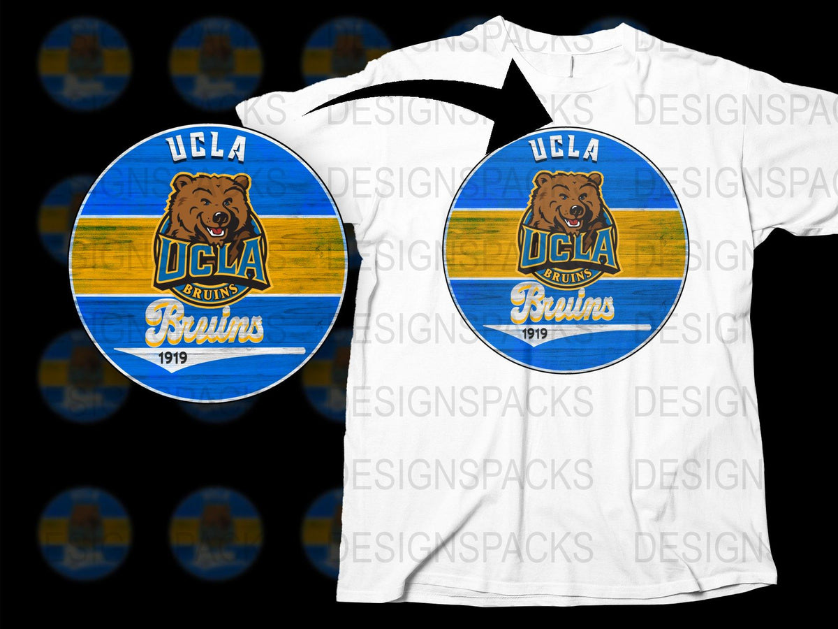 UCLA Bruins T-Shirt 1919 Vintage Logo College Sports Fan Apparel White Tee