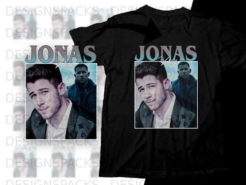 T-shirt featuring Nick Jonas with 