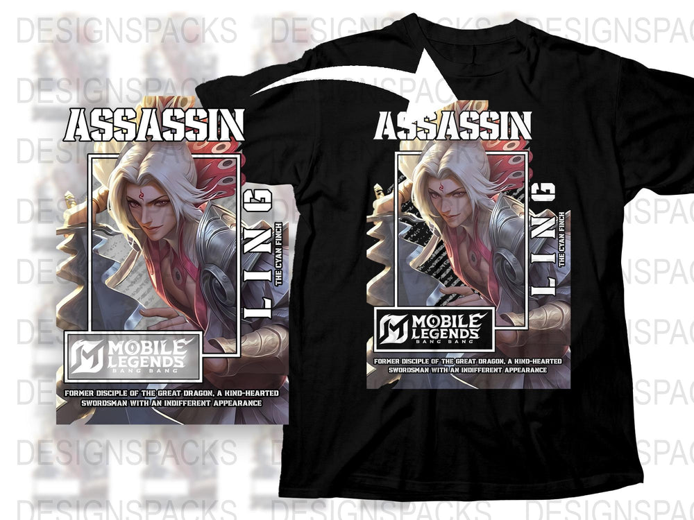 Mobile Legends Assassin T-Shirt, Limited Edition Gaming Merchandise, Unisex Graphic Tee