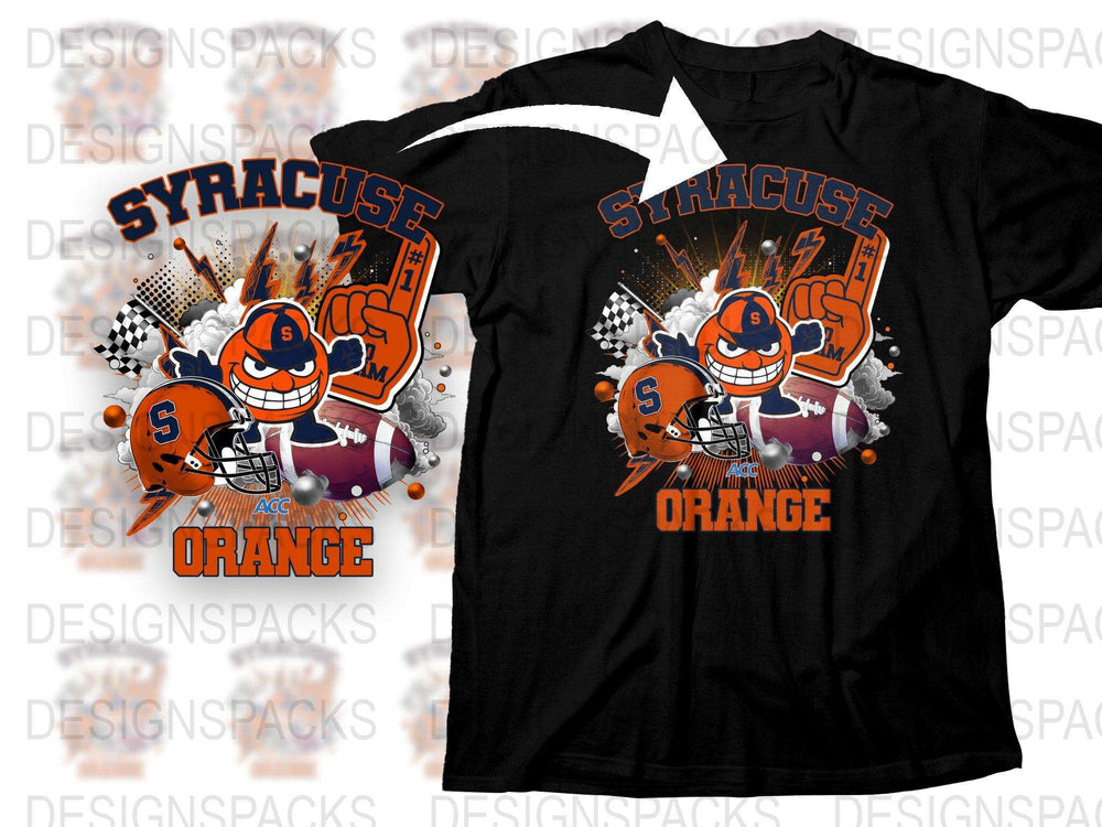 Syracuse Orange Graphic T-Shirt, College Football Fan Apparel, Sports Team Support Tee, Bold Design