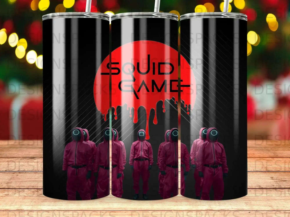 SQUID GAME red circle guards tumbler product type