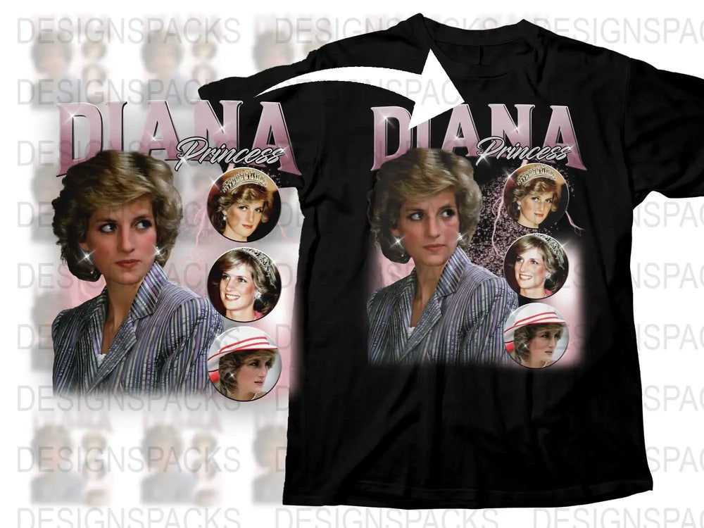 Vintage Princess Graphic T-Shirt, Classic Royal Icon Tee, Retro Fashion Top, Collector's Item