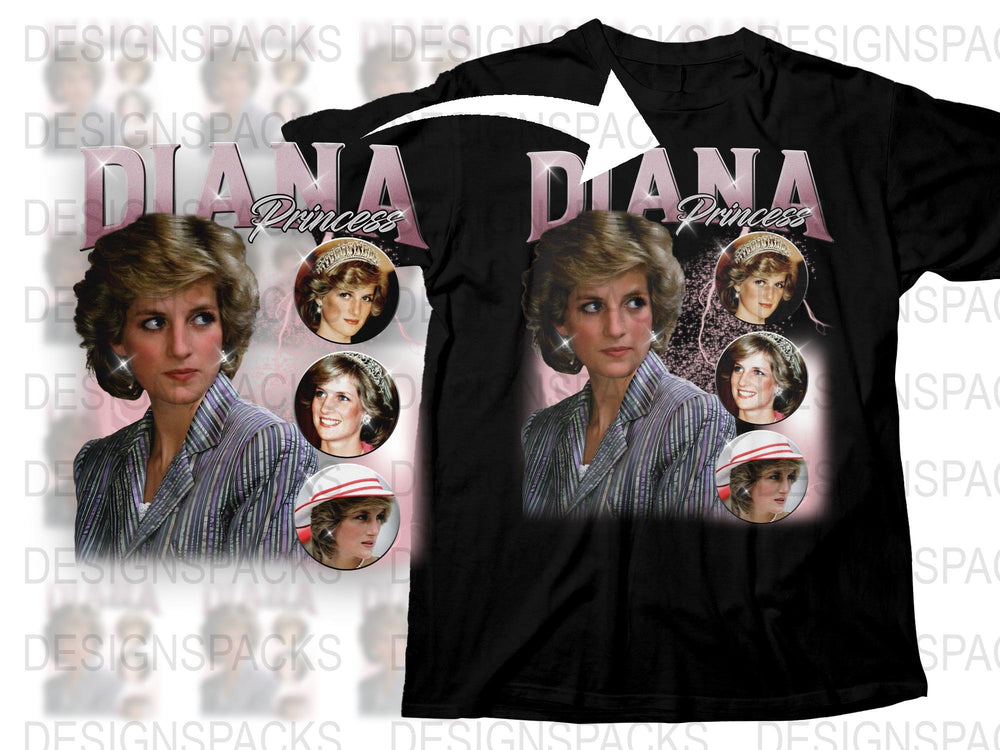 Vintage Princess Graphic T-Shirt, Classic Royal Icon Tee, Retro Fashion Top, Collector's Item