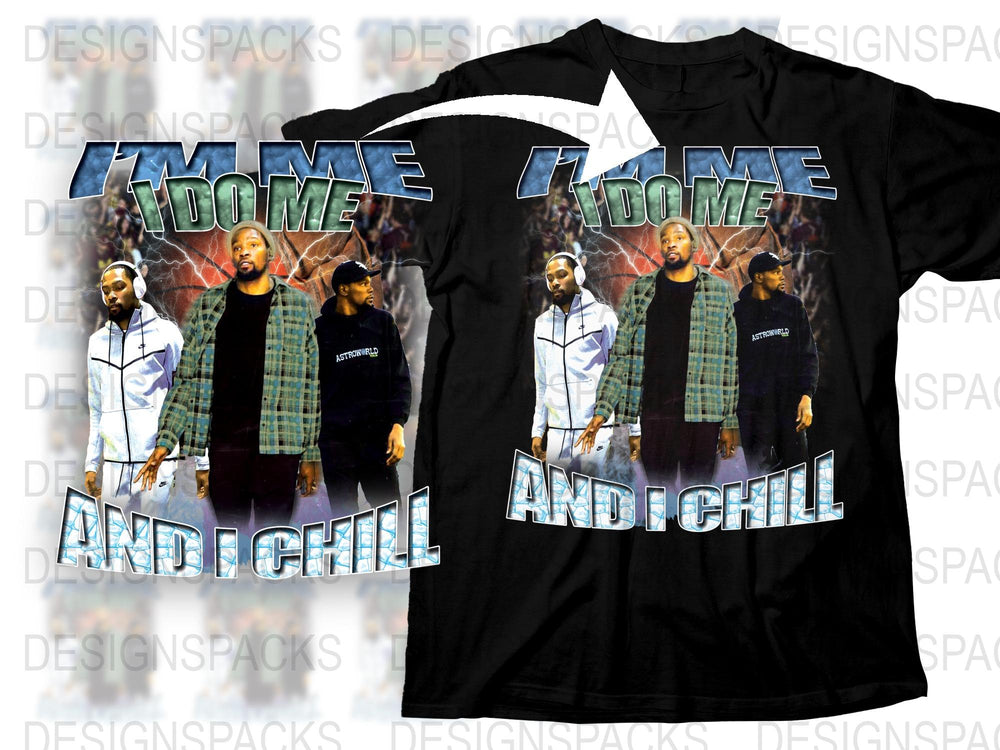 Home and Chill Graphic T-Shirt, Cool Urban Men's Fashion, Trendy Hip Hop Streetwear Tee