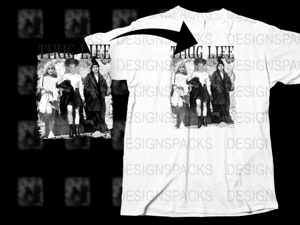 Vintage Thug Life Graphic T-Shirt, 90s Hip Hop Style, Urban Streetwear, Unisex Fashion Tee