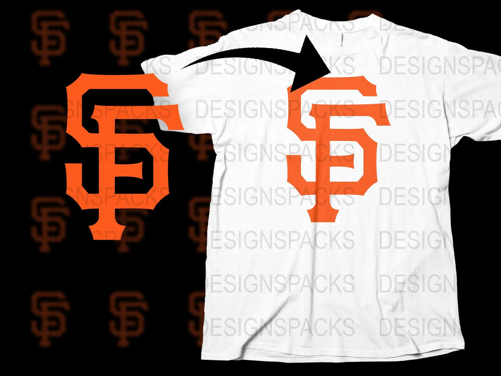 San Francisco Baseball Team Logo T-Shirt, Orange and White Graphic Tee, Sports Fan Apparel, Unisex Sizes, Casual Wear