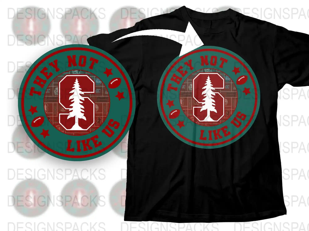 Retro Graphic T-Shirt, 'They Not Like Us' Slogan, Vintage Circle Design, Unisex Cotton Tee