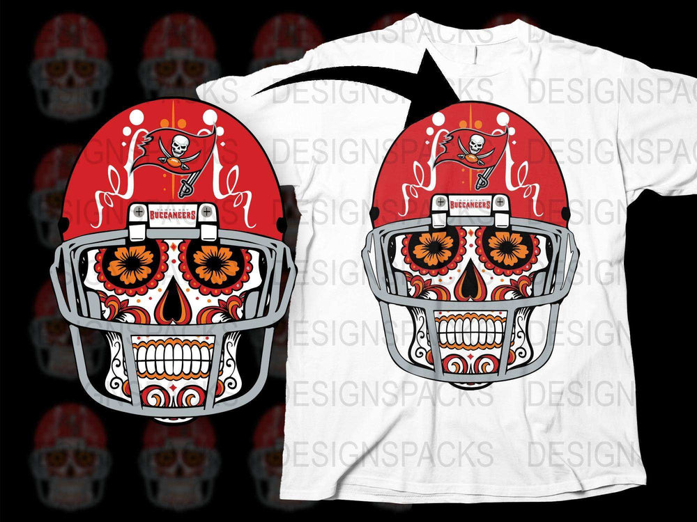 Men's Skull Helmet Graphic T-Shirt, Unique Motorcycle Print, Vibrant Red White Design, Casual Streetwear, Cool Biker Tee