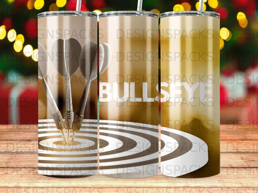 Bullseye Darts Target Graphic Print Tumbler product type