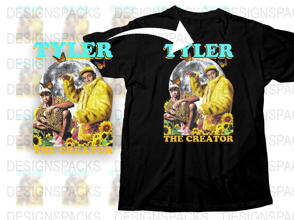 Tyler The Creator Inspired Graphic T-Shirt, Vintage Floral Design, Unisex Fashion Tee