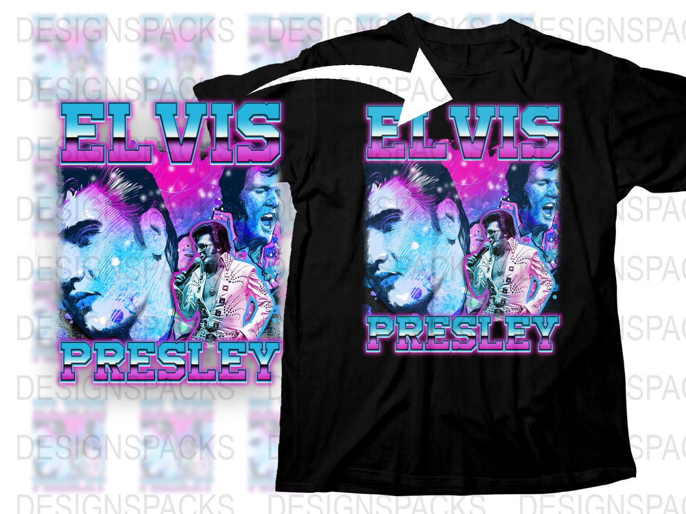 Elvis Presley T-Shirt, Vintage Rock and Roll Star Tee, Retro Music Fan Apparel