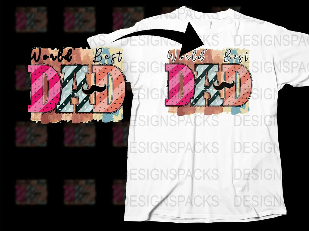 World's Best Dad T-Shirt, Fun Father's Day Gift, Graphic Tee for Dads, Cool Dad Shirt, Unique Menswear