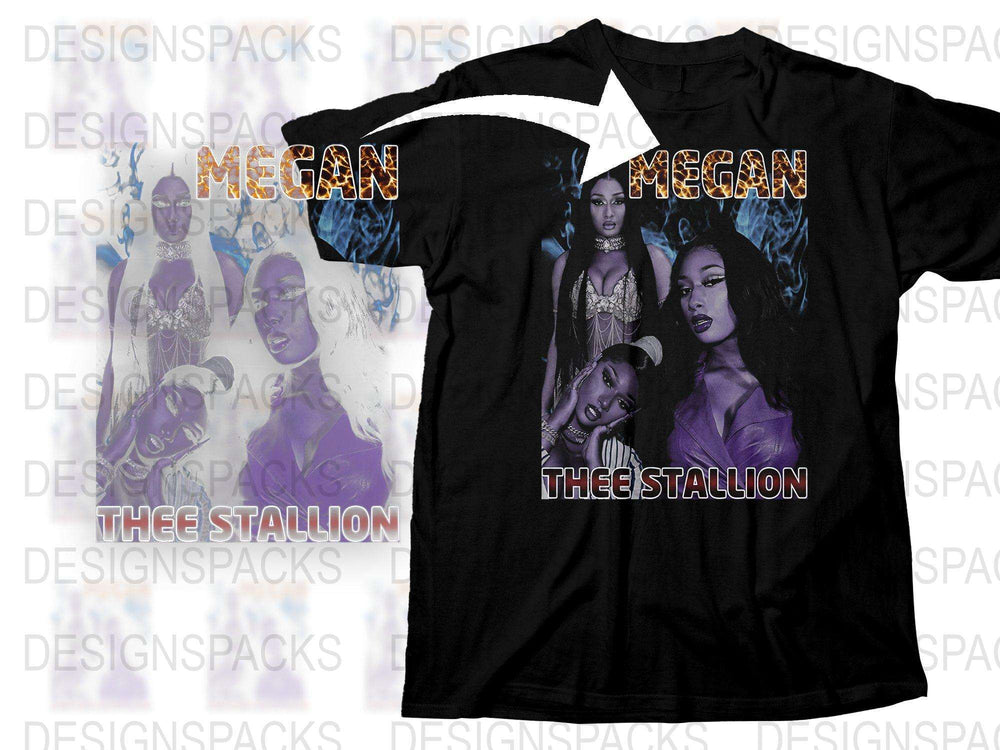 Megan Thee Stallion Graphic Tee, Hip Hop Artist Inspired T-Shirt, Trendy Music Fan Apparel