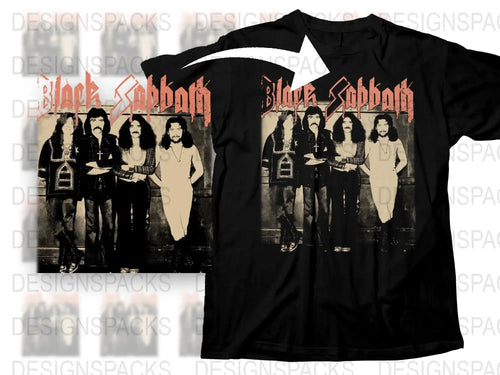 Vintage Black Sabbath Band T-Shirt, Classic Rock Metal Music Tee, Collectible 1970s Concert Shirt