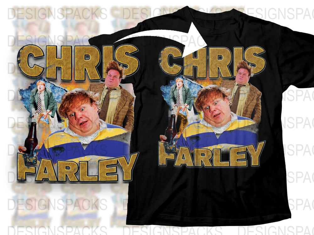 Vintage Chris Farley T-Shirt, Classic Comedy Tee, Retro 90s Film Apparel, Unisex Graphic Shirt