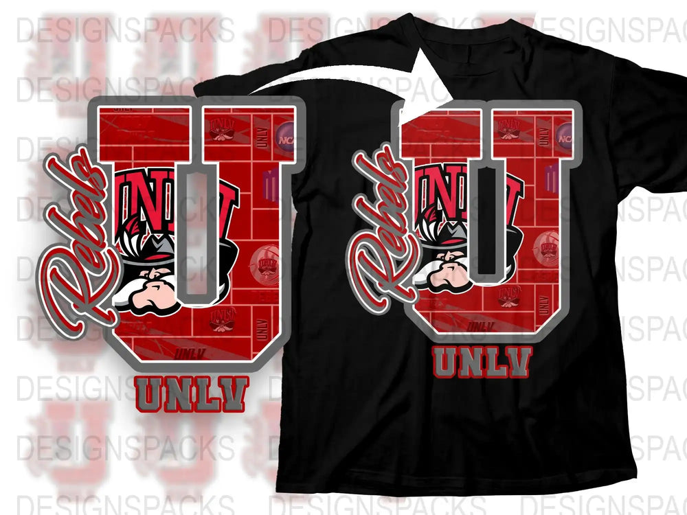 UNLV Rebels T-Shirt, Vintage Graphic Tee, College Sports Apparel, Retro Style Shirt