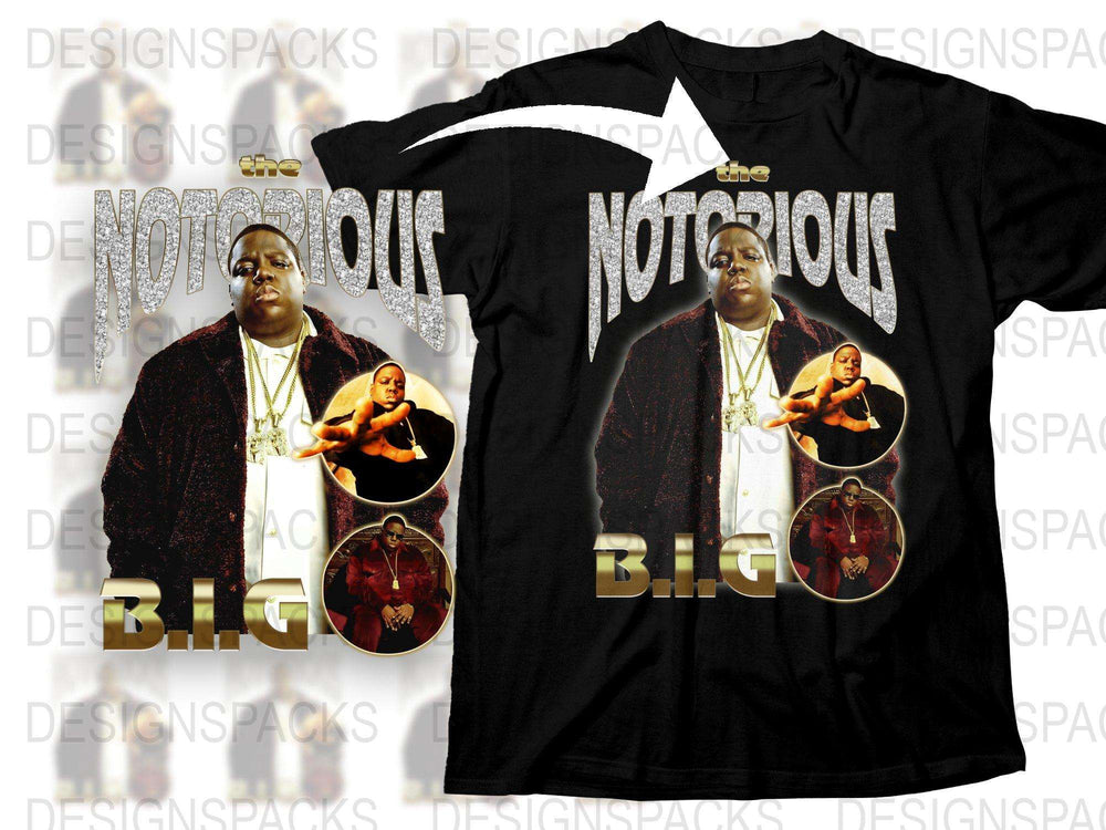Vintage Notorious BIG Rap T-Shirt, Hip Hop Legend Graphic Tee, 90s Music Icon Apparel, Unisex Fashion Top