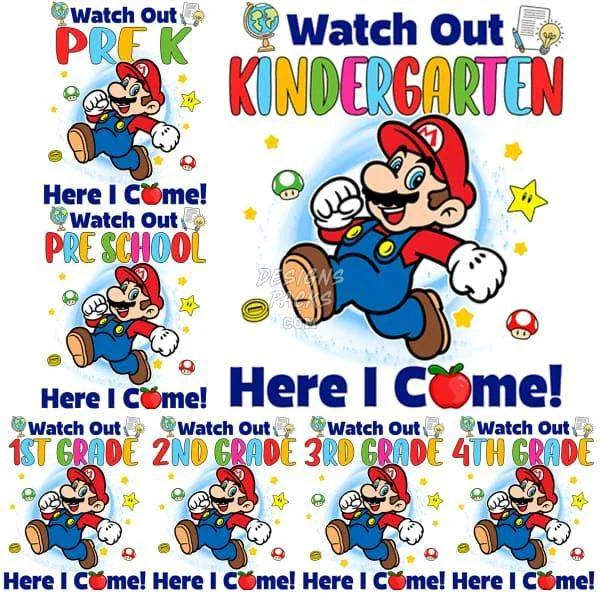 7 Back to School Gaming Boy Designs Bundle PNG