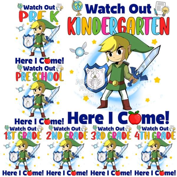 7 Back To School Gaming Kids Designs Bundle Png