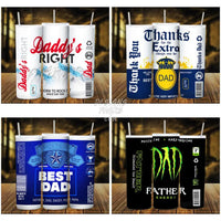 Load image into Gallery viewer, 7 Beverages Dad Version Tumbler Wrap Bundle Jpg
