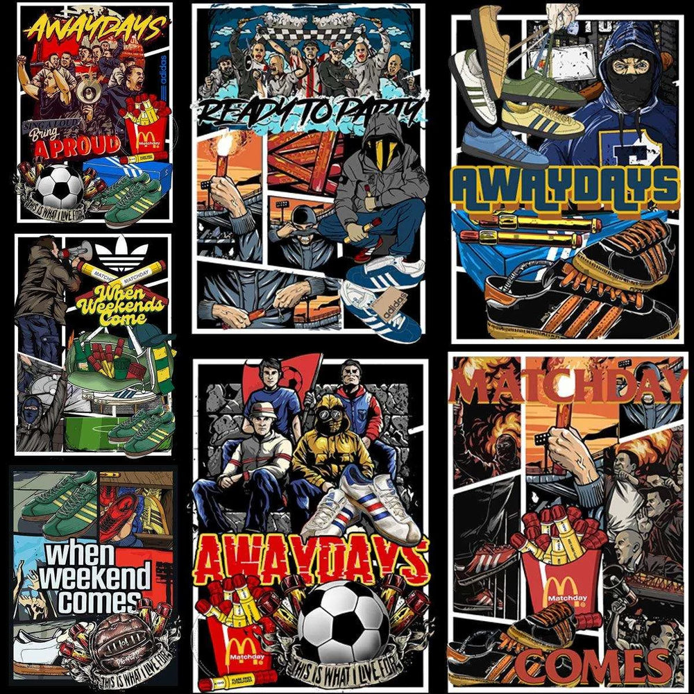 7 Shoes Strips  Brand Streetwear Designs Bundle PNG + PSD